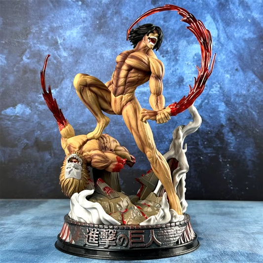 L'attaque des Titans - Figurine Eren Jager forme Titan X Titan Machoir