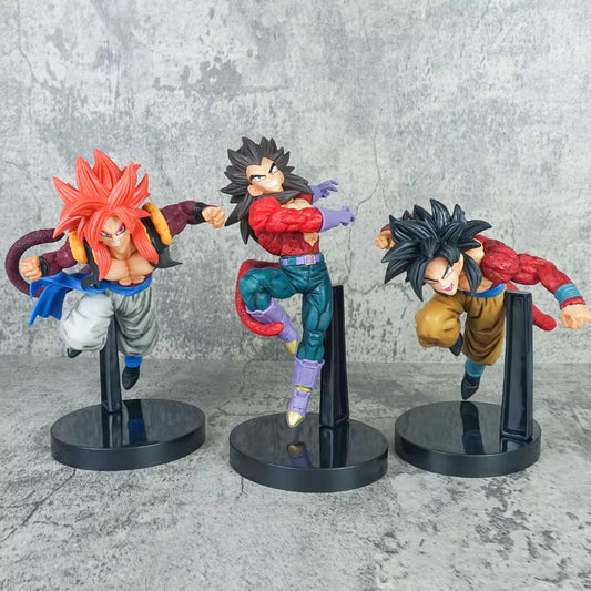 Dragon Ball - Figurine Super Sayen 4 - Goku SSJ4/ Végéta SSJ4/ Gogeta SSJ4